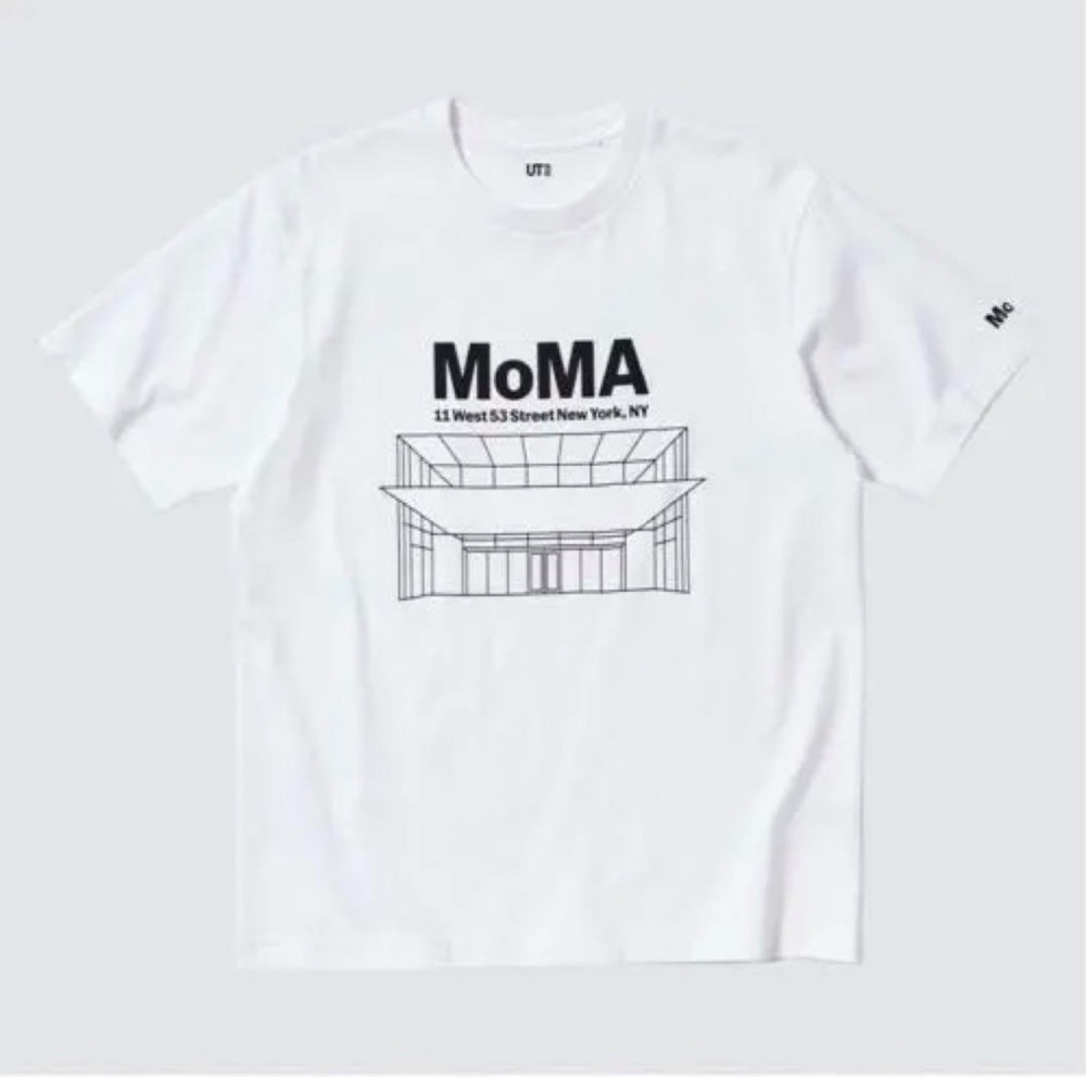 MoMA Graphic T-Shirt in White size M Uniqlo